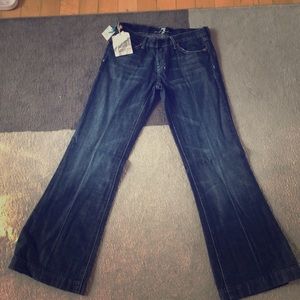 NWT For All Mankind wide leg jeans